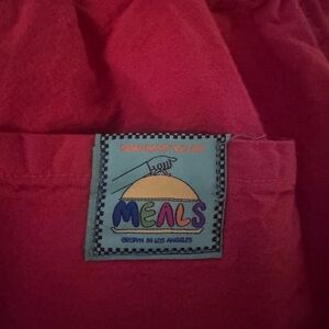 Meals unisex Wide Leg Pants - Vibrant Red